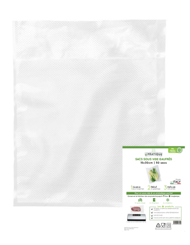 SACHETS SOUS VIDE 15 x 30 cm - Lot de 50